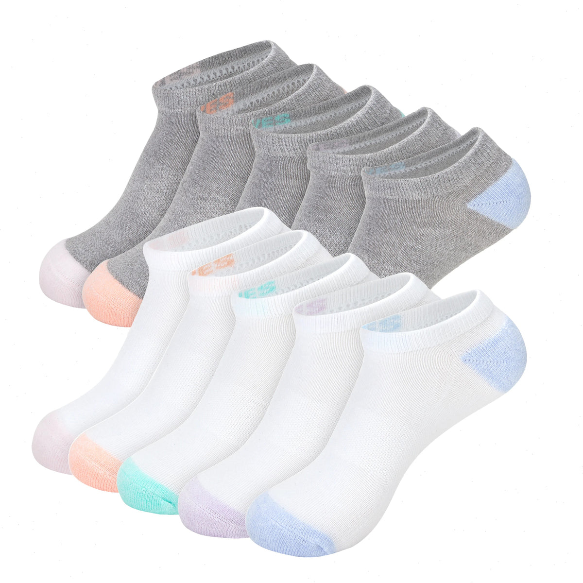Hanes Moves Women&rsquo;s No Show Socks, X-Temp, Shoe Size 5-9, 10-Pairs
