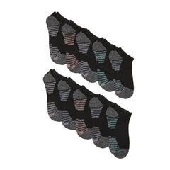 Hanes Moves X-Temp Women&rsquo;s No Show Socks, 10-Pairs, Shoe Sizes 8-12