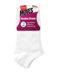 Hanes Moves Women&rsquo;s Seamless Stretch No Show Socks, 3 Pairs