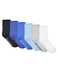 Hanes Originals Women&rsquo;s SuperSoft Crew Socks, 6-Pairs