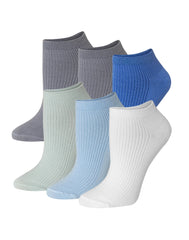 Hanes Originals Women&rsquo;s SuperSoft No Show Socks, 6-Pairs