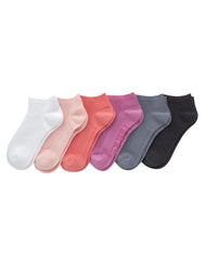 Hanes Originals Women&rsquo;s SuperSoft No Show Socks, 6-Pairs