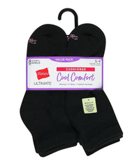 Hanes Ultimate Women's Ankle Socks Pack, Cushioned, 8-Pairs