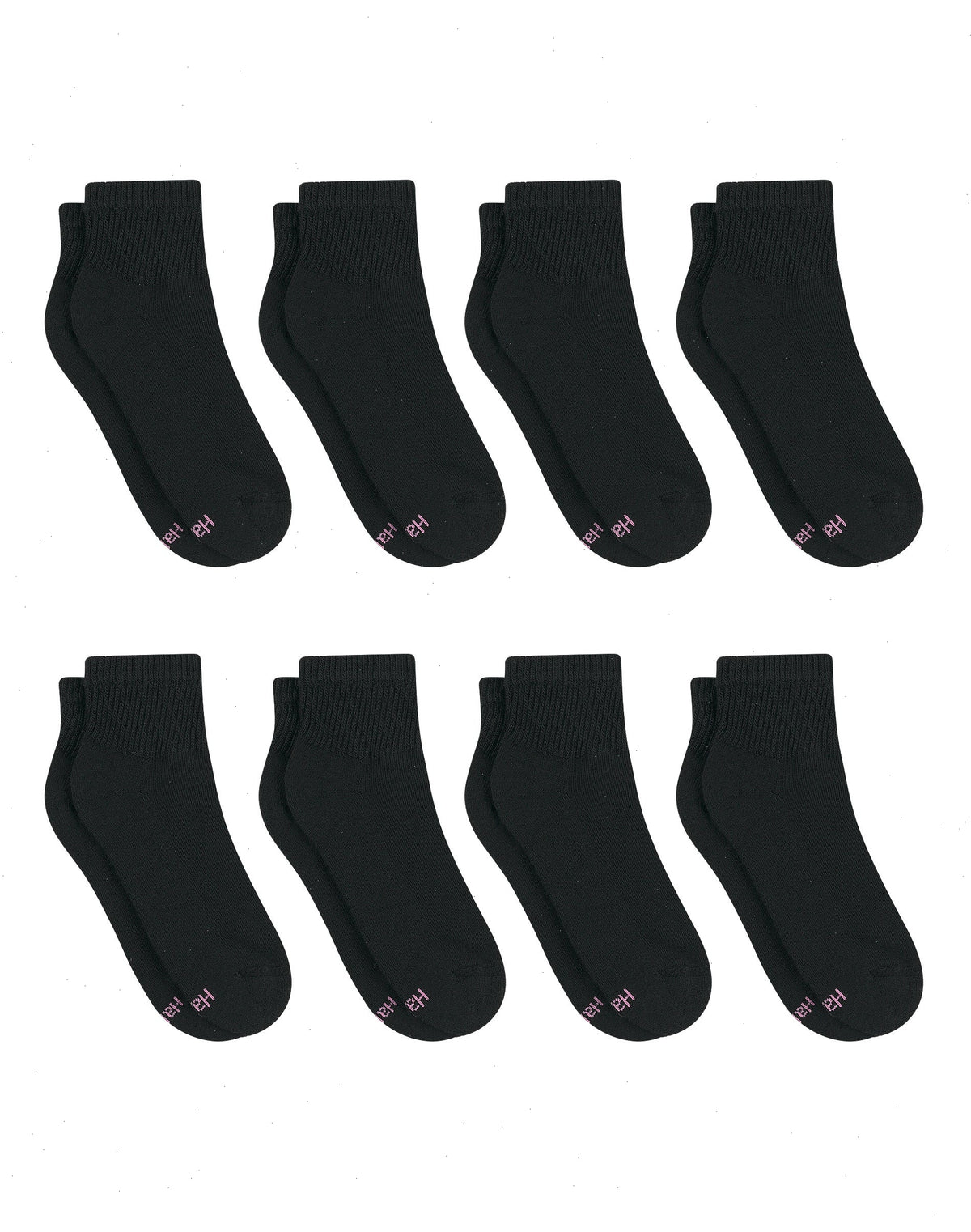 Hanes Ultimate Women's Ankle Socks Pack, Cushioned, 8-Pairs