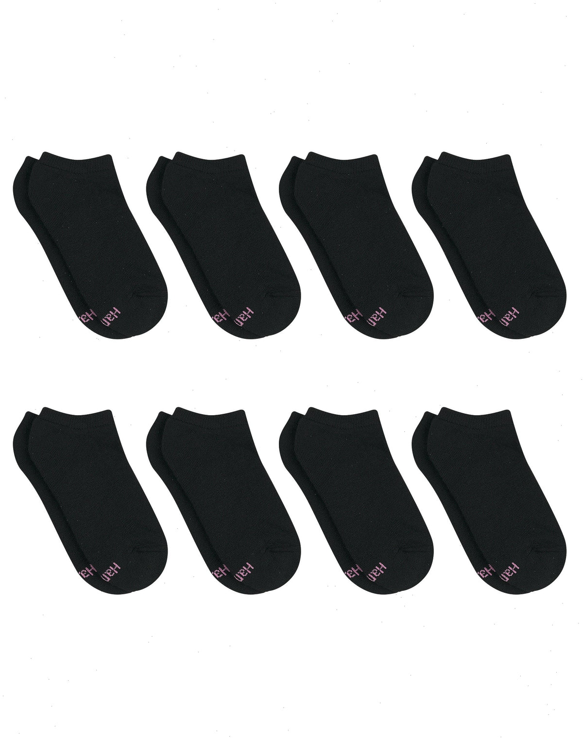 Hanes Ultimate Women's No Show Socks Pack, Cushioned, 8-Pairs