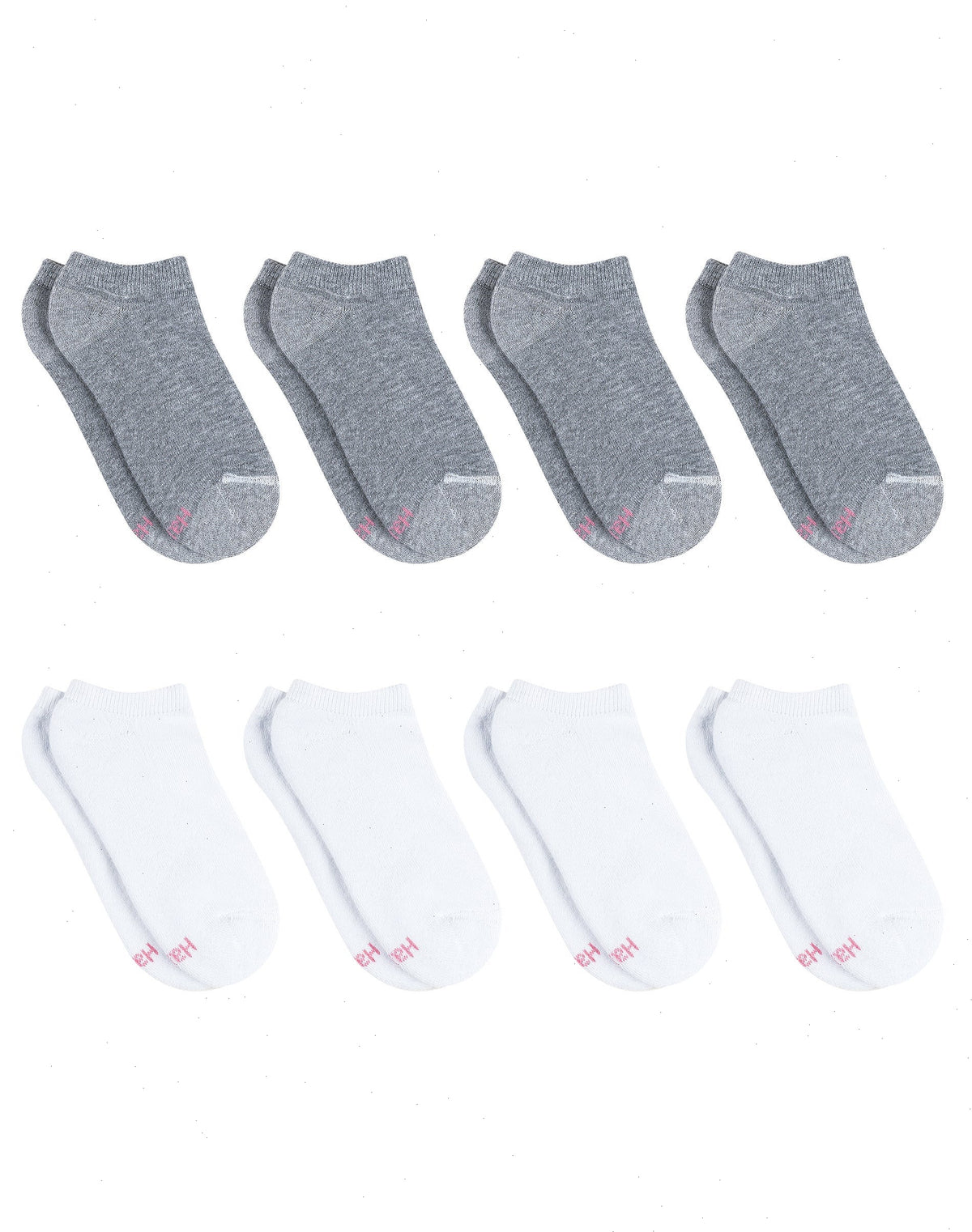 Hanes Ultimate Women's No Show Socks Pack, Cushioned, 8-Pairs