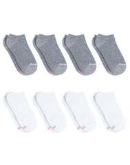 Hanes Ultimate Women's No Show Socks Pack, Cushioned, 8-Pairs
