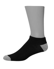 Hanes Men&rsquo;s Cushioned No Show Socks Pack, 20 Pairs, Moisture Wicking