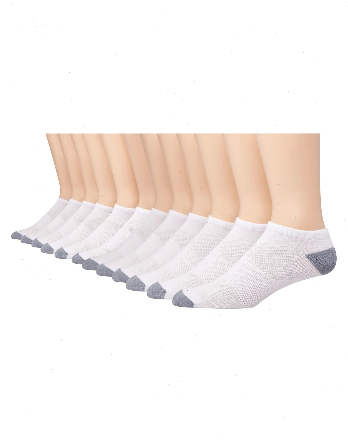 Hanes X-Temp Men's Lightweight Low Cut Socks, Shoe Sizes 6-12, 12-Pairs