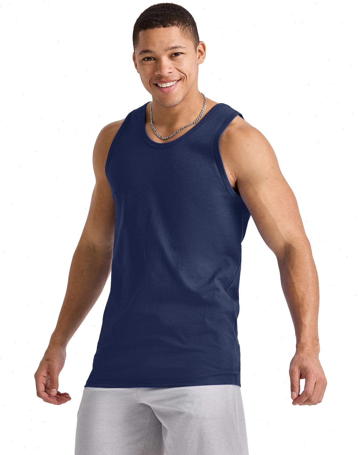 Hanes Essentials Men's Cotton Tank Top, 3-Pack