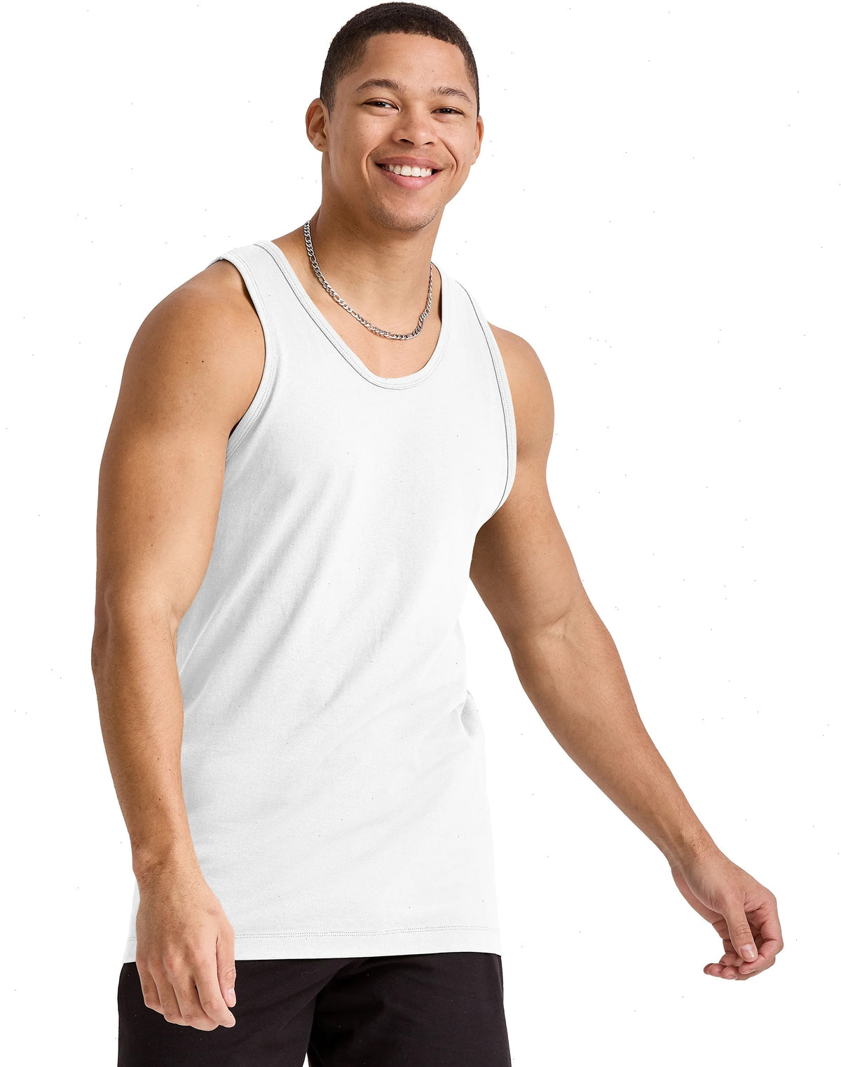 Hanes Essentials Men's Cotton Tank Top, 3-Pack