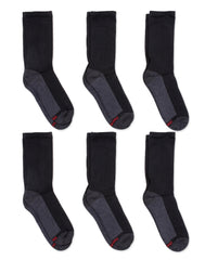 Hanes Double Tough Men's Crew Socks, Max Cushion, 6-Pairs
