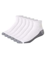 Hanes Double Tough Men's Ankle Socks, Max Cushion, 6-Pairs