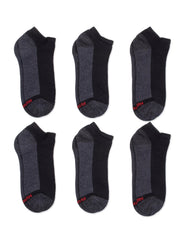 Hanes Double Tough Men's Low Cut Socks, Max Cushion, Shoe Sizes 12-14, 6-Pairs