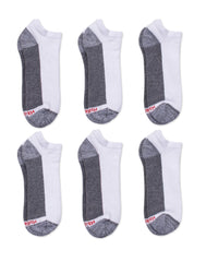 Hanes Double Tough Men's Low Cut Socks, Max Cushion, Shoe Sizes 12-14, 6-Pairs