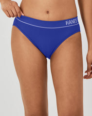 Hanes Originals Women's Seamless Rib Bikini Underwear, Assorted, 6-Pack