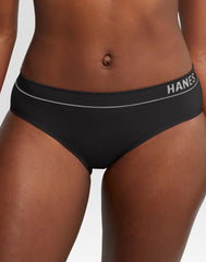 Hanes Originals Women's Seamless Rib Bikini Underwear, Neutrals, 6-Pack