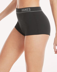 Hanes Originals Women's Seamless Rib Boyfit Underwear, Neutrals, 6-Pack