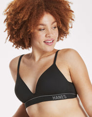 Hanes Originals Women's Seamless Rib Contour Bralette
