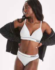 Hanes Originals Women's Seamless Rib Contour Bralette
