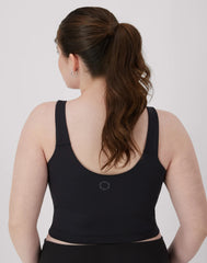 Hanes Moves Women's V-Neck Crop Bralette, Light Support