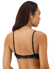 Hanes Originals Women's Triangle Bralette, Breathable Stretch Cotton, 2-Pack