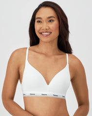 Hanes Originals Women's Contour Bra, Moisture-Wicking Stretch Cotton