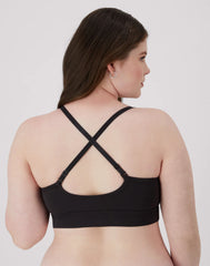 Hanes Originals Women's SuperSoft Longline Triangle Bralette