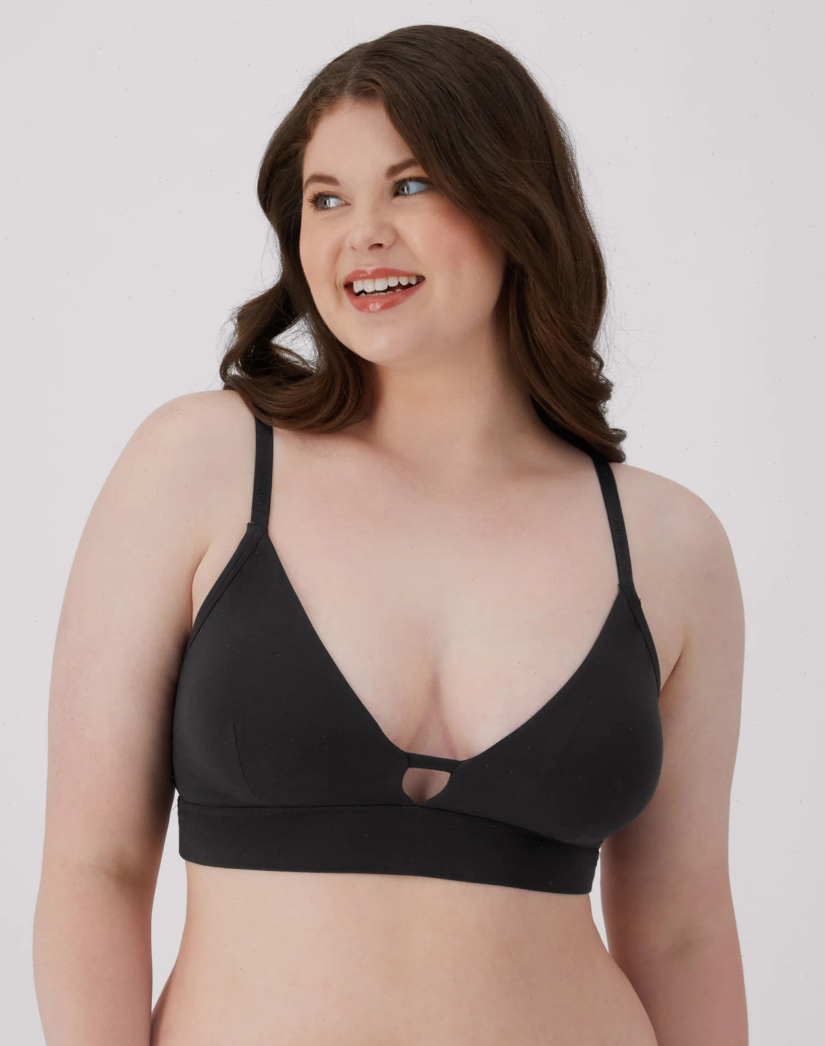 Hanes Originals Women's SuperSoft Longline Triangle Bralette