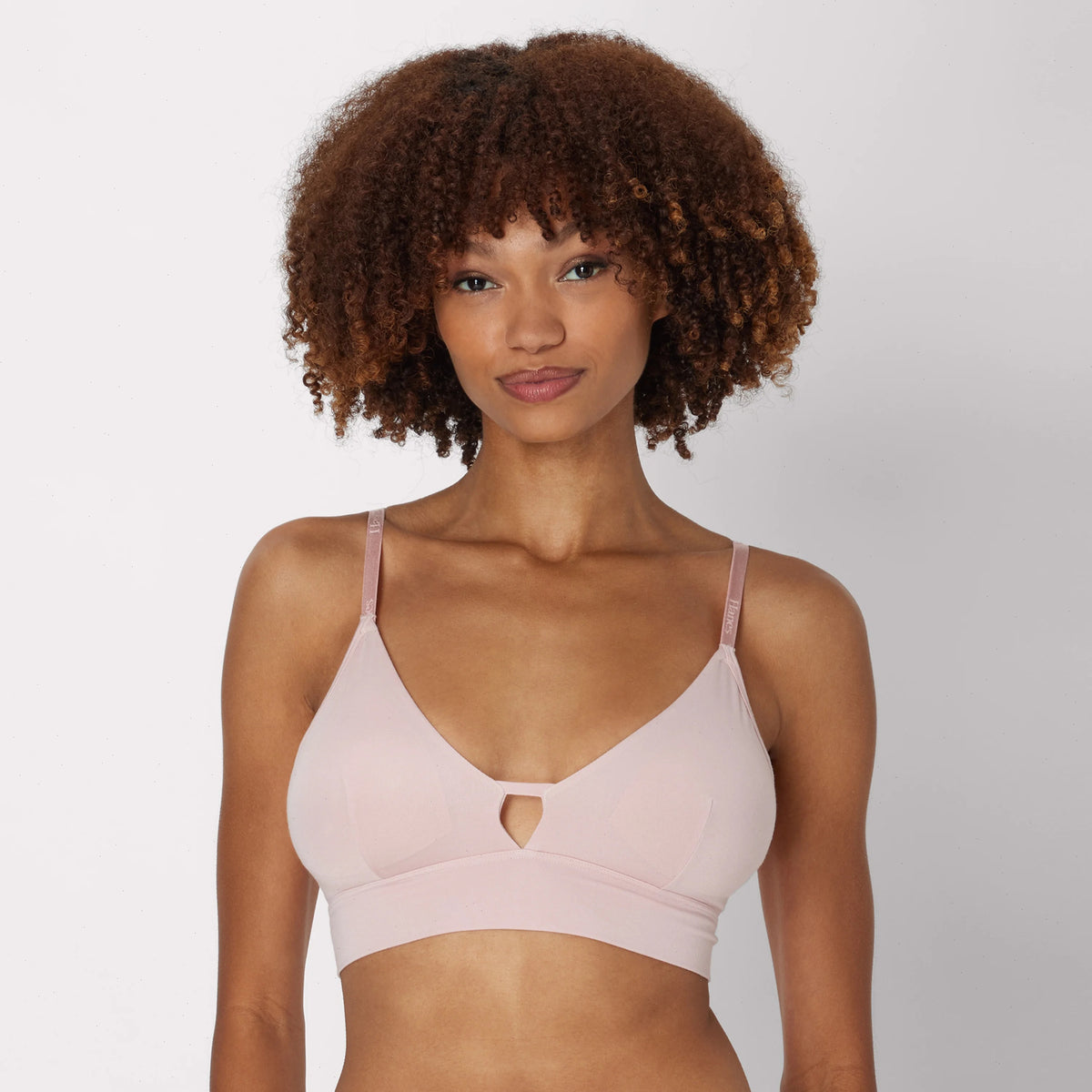 Hanes Originals Women's SuperSoft Longline Triangle Bralette
