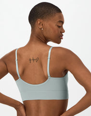 Hanes Originals Women's SuperSoft Longline Triangle Bralette