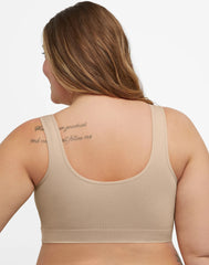 Hanes Just My Size Women's Pure Comfort Seamless Bralette (Plus Size)