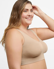 Hanes Just My Size Women's Pure Comfort Seamless Bralette (Plus Size)