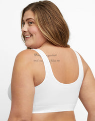 Hanes Just My Size Pure Comfort Front-Close Seamless Bra