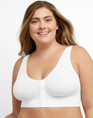 Hanes Just My Size Pure Comfort Front-Close Seamless Bra