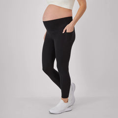 Hanes Maternity Women's Stretch &amp; Recover 7/8 Leggings, 25" Inseam