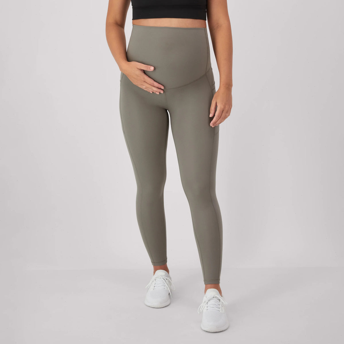 Hanes Maternity Women's Stretch &amp; Recover 7/8 Leggings, 25" Inseam