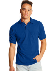 Hanes EcoSmart  Men's Pocket Polo Shirt, 2-Pack