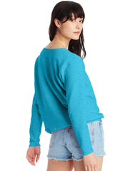 Hanes EcoSmart Women's Fleece Sweatshirt, V-Notch