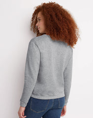 Hanes EcoSmart Women's Fleece Sweatshirt, V-Notch