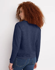 Hanes EcoSmart Women's Fleece Sweatshirt, V-Notch