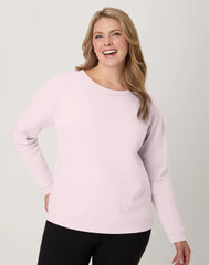 Hanes EcoSmart Women's Fleece Sweatshirt, V-Notch