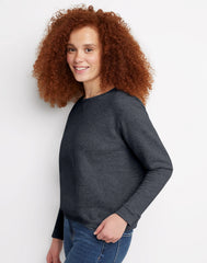 Hanes EcoSmart Women's Fleece Sweatshirt, V-Notch