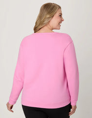 Hanes EcoSmart Women's Fleece Sweatshirt, V-Notch