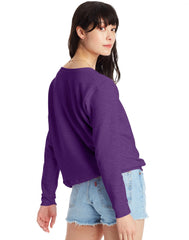 Hanes EcoSmart Women's Fleece Sweatshirt, V-Notch