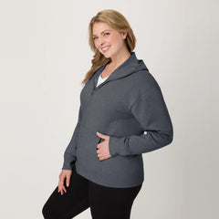 Hanes EcoSmart Women's Full-Zip Fleece Hoodie