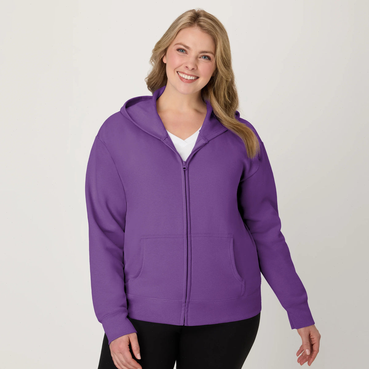 Hanes EcoSmart Women's Full-Zip Fleece Hoodie