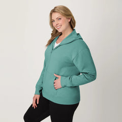 Hanes EcoSmart Women's Full-Zip Fleece Hoodie