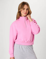 Hanes EcoSmart Women’s Fleece Quarter-Zip Pullover