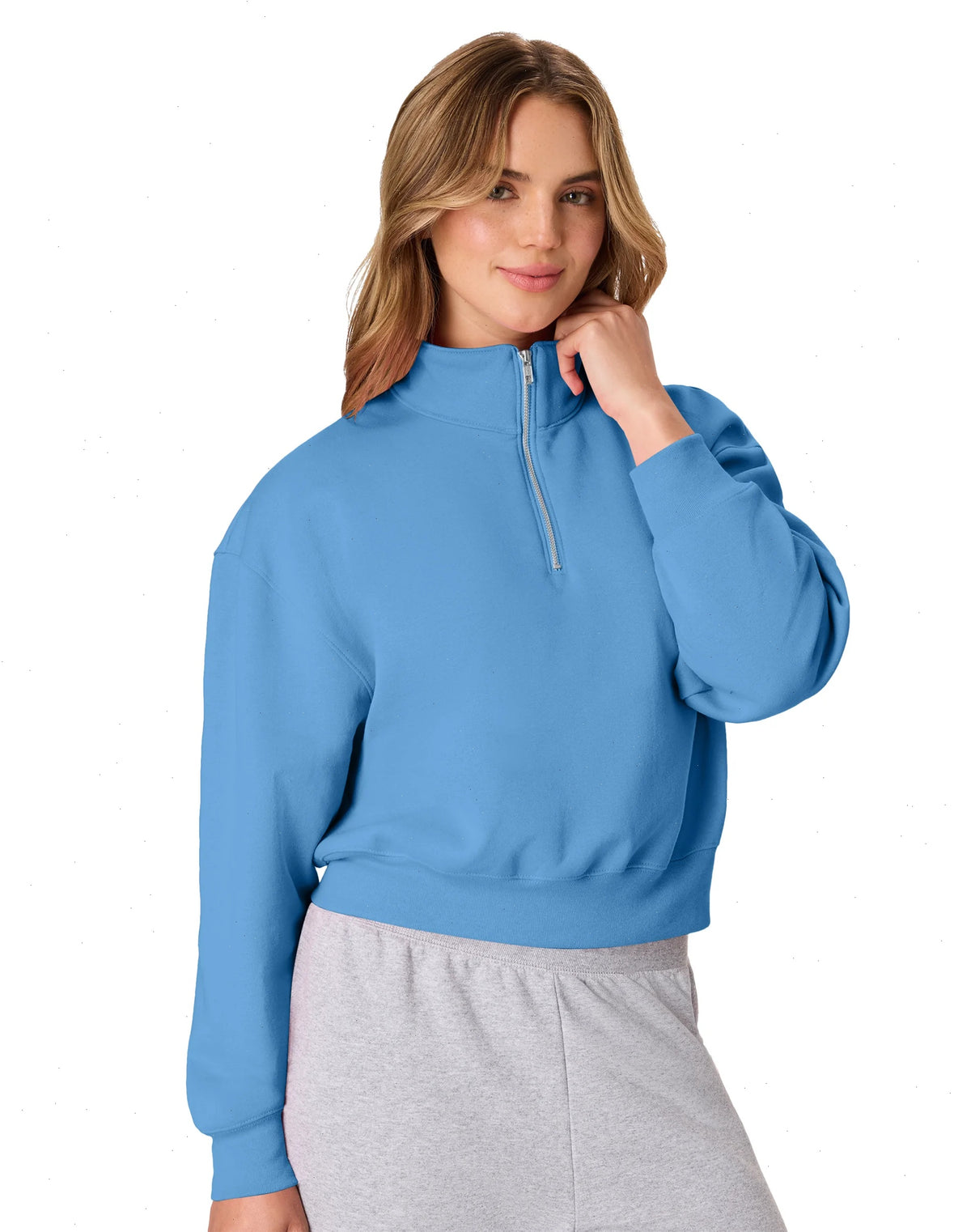 Hanes EcoSmart Women’s Fleece Quarter-Zip Pullover